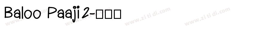 Baloo Paaji2字体转换